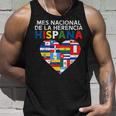 Mes Nacional De La Herencia Hispania Flags Hispanic Heritage Tank Top Gifts for Him