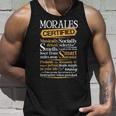 Morales Name Gift Certified Morales Unisex Tank Top Gifts for Him