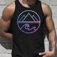 Mountains Waves Nature Outdoor Surf Hiking Hiker Surfer Unisex Tank Top Gifts for Him