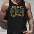 My First Fathers Day New Dad Unisex Tank Top Gifts for Him
