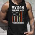 My Son Has Your Backmarinedad Camouflage Unisex Tank Top Gifts for Him