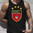 Nepal Pocket Coat Of Arms National Pride Flag Unisex Tank Top Gifts for Him