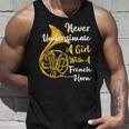 Never Underestimate A Girl With A French Horn Gift Unisex Tank Top Gifts for Him