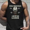 Never Underestimate A Grumpy Old Gamer For Gaming Dads Unisex Tank Top Gifts for Him
