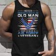 Never Underestimate An Old Man Us Air Force Veteran Vintage Unisex Tank Top Gifts for Him