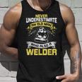 Never Underestimate An Old Man Who Also A Welder Unisex Tank Top Gifts for Him