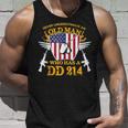 Never Underestimate An Old Man Who Has A Dd214 Alumni Gift Unisex Tank Top Gifts for Him