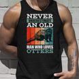 Never Underestimate An Old Man Who Loves Otters With A Otter Unisex Tank Top Gifts for Him