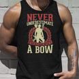 Never Underestimate An Old Man With A Bow Archery Dad Unisex Tank Top Gifts for Him