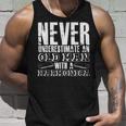 Never Underestimate An Old Man With A Harmonica French Harp Unisex Tank Top Gifts for Him