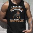 Never Underestimate An Old Man With A Rottweiler Dog Dad Unisex Tank Top Gifts for Him