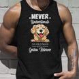Never Underestimate Golden Retreiver Hound Dog Owner Gift Gift For Mens Unisex Tank Top Gifts for Him