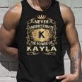 Never Underestimate Kayla Personalized Name Unisex Tank Top Gifts for Him