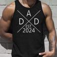 New Dad Est 2024 First Fathers Day 2024 Promoted To Daddy Tank Top Gifts for Him