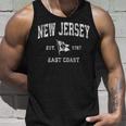 New Jersey Nj Vintage Boat Anchor Flag Retro Design Unisex Tank Top Gifts for Him