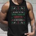 Be Nice To The School Counselor Ugly Christmas Sweaters Tank Top Gifts for Him
