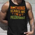 Nothing Scared Me Im A Phlebotomist Witch Pumpkin Halloween Pumpkin Tank Top Gifts for Him