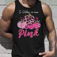 In October We Wear Pink Pumpkin Breast Cancer Awareness Tank Top Gifts for Him