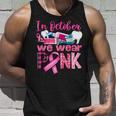In October We Wear Pink Tooth Dental Breast Cancer Awareness Tank Top Gifts for Him