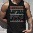 Oh What Fun It Is To Ride Cycling Ugly Christmas Sweaters Tank Top Gifts for Him