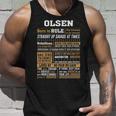 Olsen Name Gift Olsen Born To Rule V2 Unisex Tank Top Gifts for Him