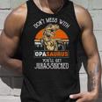Opa Grandpa Gift Dont Mess With Opasaurus Unisex Tank Top Gifts for Him