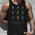 Orbem 8-Bit Characters Unisex Tank Top Gifts for Him