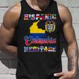 Hispanic Heritage Month Colombia Colombian Flag Pride Tank Top Gifts for Him