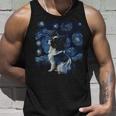 Papillon Dog Starry Night Dogs Lover Gifts Graphic Unisex Tank Top Gifts for Him