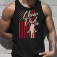 Patriotic American Flag Cheer Dad Fathers Day Coach Pride Tank Top Gifts for Him