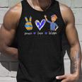 Peace Love Funny Lover For Men Woman Kids Blippis Unisex Tank Top Gifts for Him