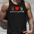 Peace Love Junenth Pride Black Girl Black Queen & King Unisex Tank Top Gifts for Him
