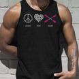 Peace Love Kayak Funny Water Sport Unisex Tank Top Gifts for Him