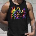 Peace Out Prek Last Day Of School Graduate Tie Dye Unisex Tank Top Gifts for Him