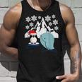 Penguin & Whale Ugly Christmas Sweater Tank Top Gifts for Him