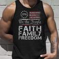 We The People Faith Freedom 4Th Of July American Flag Faith Tank Top Gifts for Him