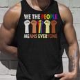 We The People Means Everyone Retro Lgbt Blm Gay Pride Tank Top Gifts for Him