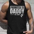 Promoted To Daddy Est 2024 Fathers Day First Time Dad Unisex Tank Top Gifts for Him