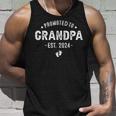 Promoted To Grandpa 2024 Soon To Be First Time Grandfather Unisex Tank Top Gifts for Him
