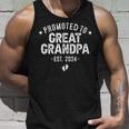 Promoted To Great Grandpa 2024 Soon To Be Great Grandfather Unisex Tank Top Gifts for Him