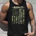 Proud Army Brother United States Flag Military Fathers Tank Top Gifts for Him