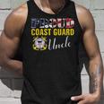 Proud Coast Guard Uncle With American Flag For Veteran Day Veteran Tank Top Gifts for Him