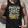 Proud Dad Of Two Awesome Girls Father Day Unisex Tank Top Gifts for Him