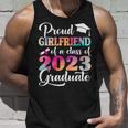Proud Girlfriend Of A Class Of 2023 Graduate Tie Dye Unisex Tank Top Gifts for Him