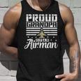 Proud Grandpa Of An Airman Grandfather Father Uncle Tank Top Gifts for Him