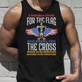 I Proudly Stand For The Flag And Kneel For The Cross Veteran Tank Top Gifts for Him