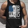 Red Friday Military We Wear Red Support Our Troops Us Flag Tank Top Gifts for Him