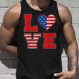 Red White And Blue For Love American Flag Unisex Tank Top Gifts for Him