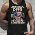 Reed Name Gift Im The Crazy Reed Unisex Tank Top Gifts for Him