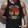 Reel Cool Dad Fathers Day Fisherman Fishing Vintage Unisex Tank Top Gifts for Him